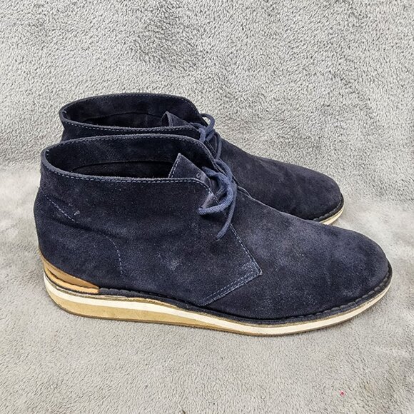 Greats Shoes Mens Size 13 Blue Suede Lace Up Chukka Boots main image 13